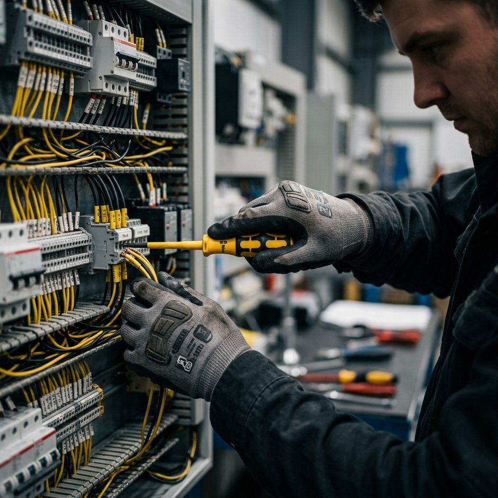 Professional Electrician Wiring Panel